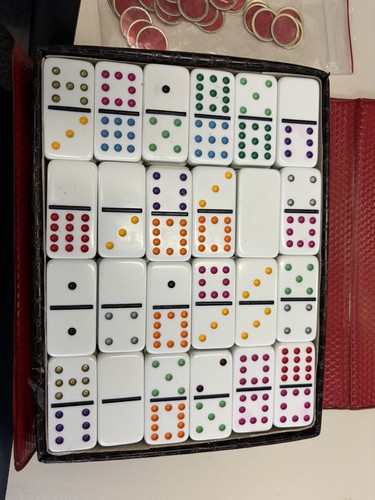 Vintage double dominoes set - vintage,