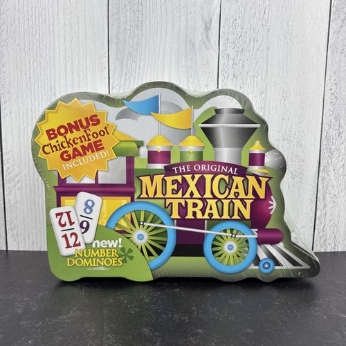 Mexican train number dominoes - train,